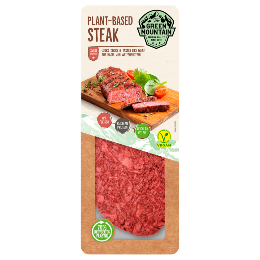 The Green Mountain Plant-Based Steak vegan 200g